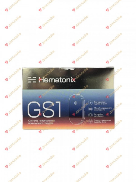 Система непрерывного мониторинга глюкозы hematonix gs1/модель gs1sb