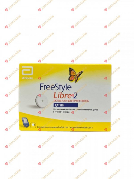 Датчик FreeStyle Libre 2 системы Flash мониторинга глюкозы