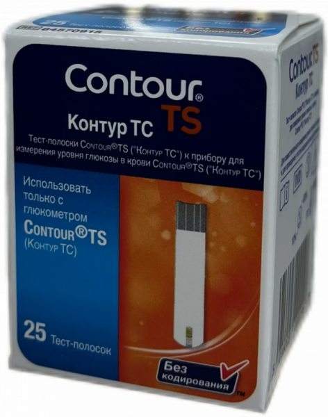 Тест полоски Контур ТС №25