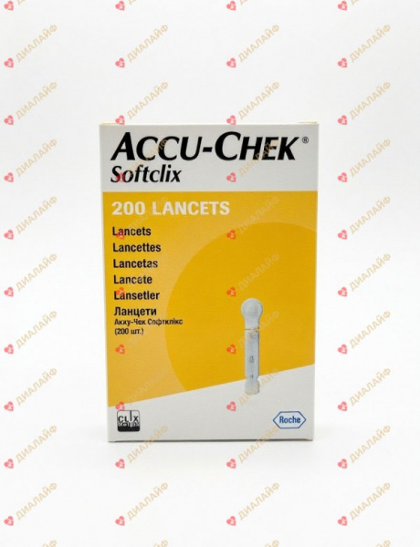 Ланцеты Акку-Чек Софткликс 200 штук (Accu-Chek Softclix)